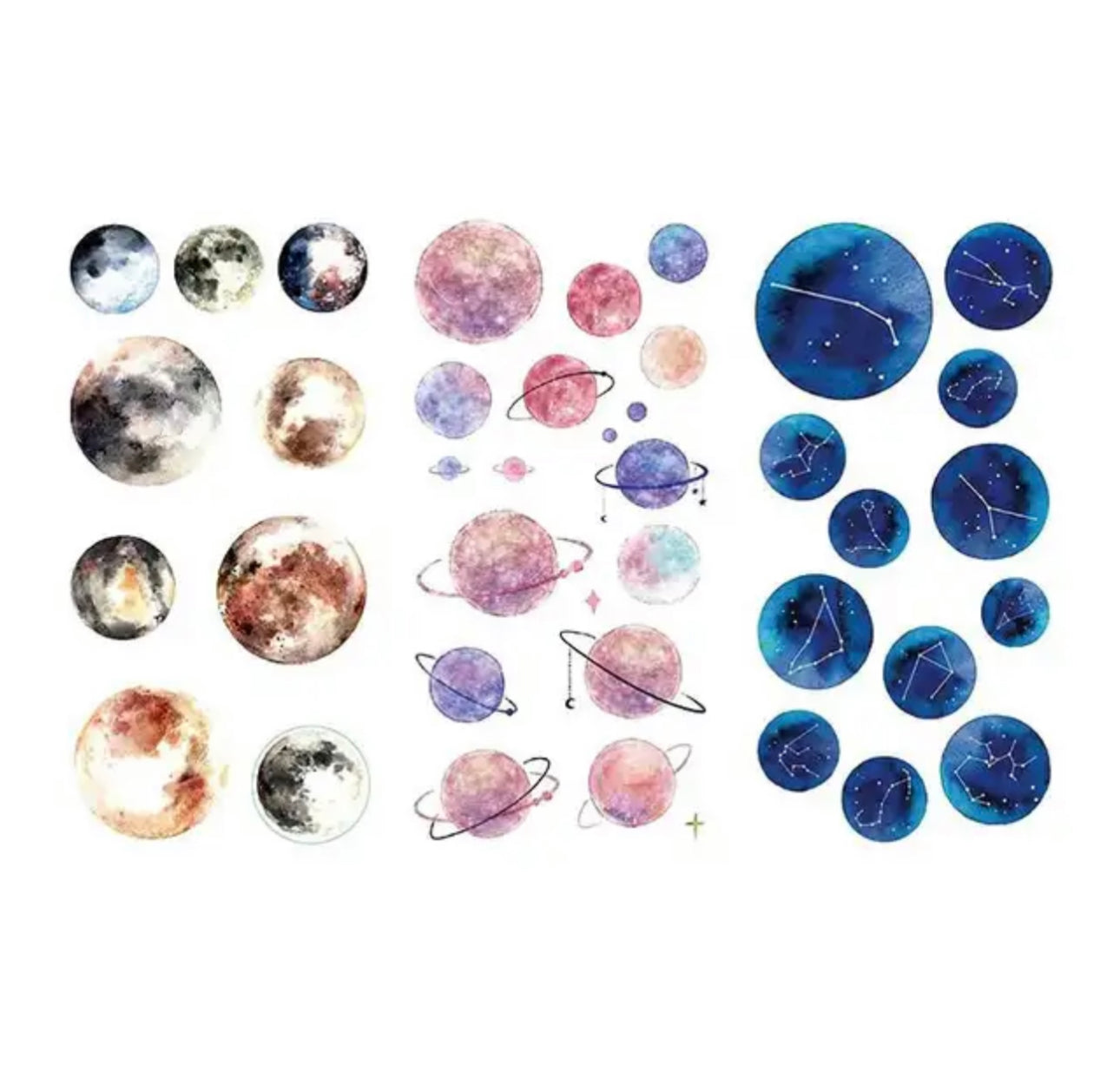 3 & 6 Hojas de Stickers - Papel de Arroz - VARIOS MODELOS A DESCUBRIR