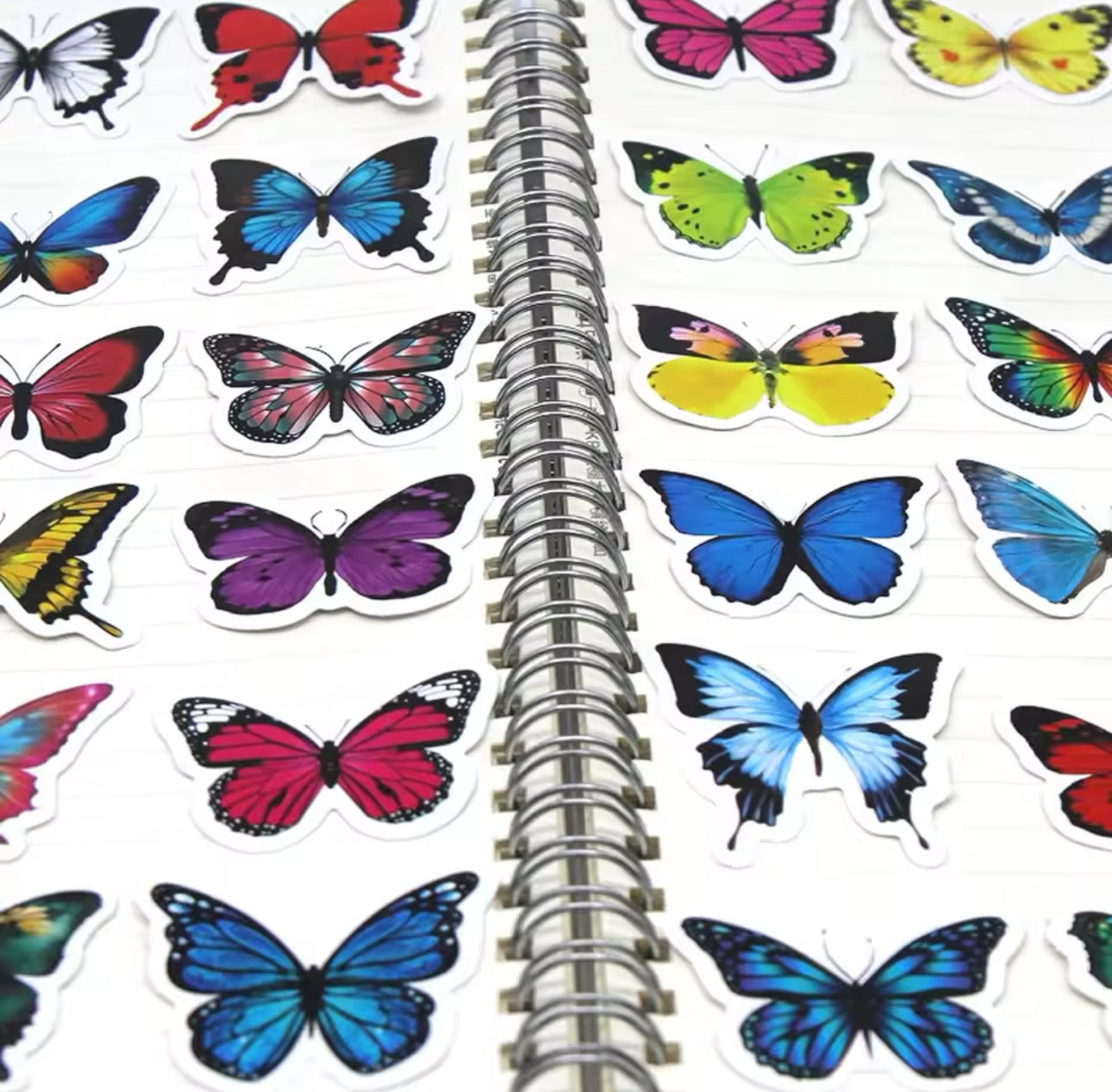 100 Stickers Vinil - Mariposas Coloridas