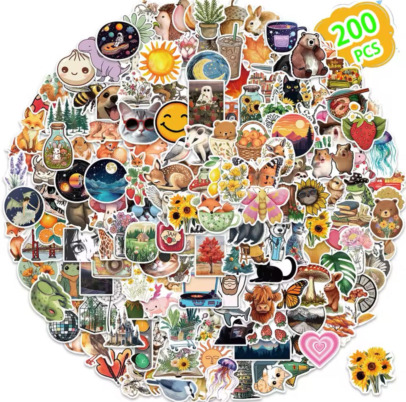 200 Stickers Vinil