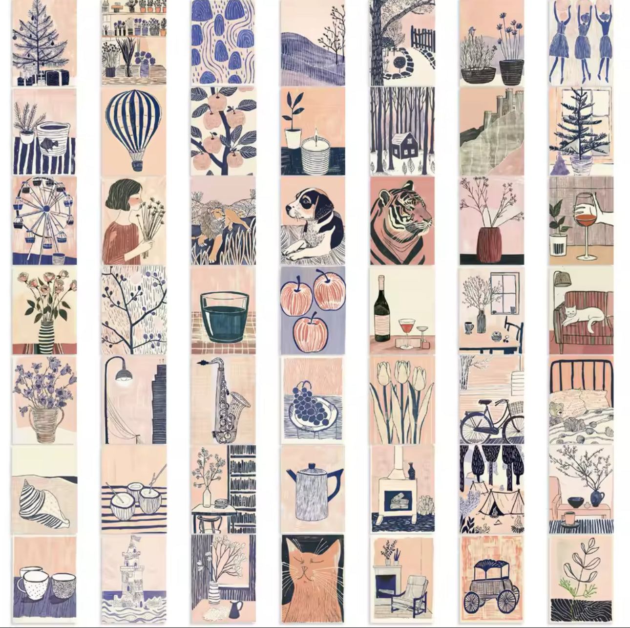 55 Stickers Vinil - Dibujos