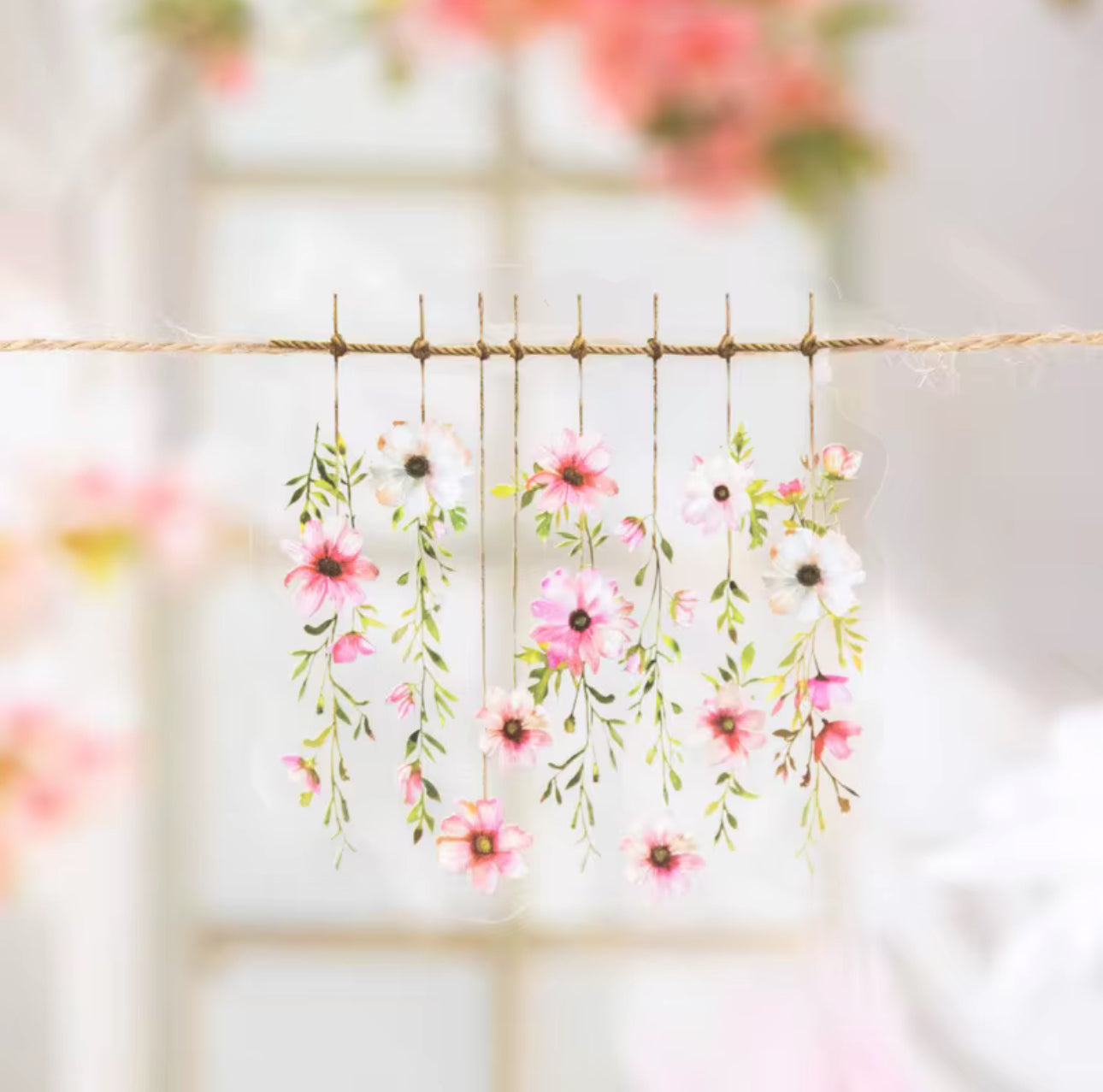 10 Stickers Grandes Guirnalda de Flores
