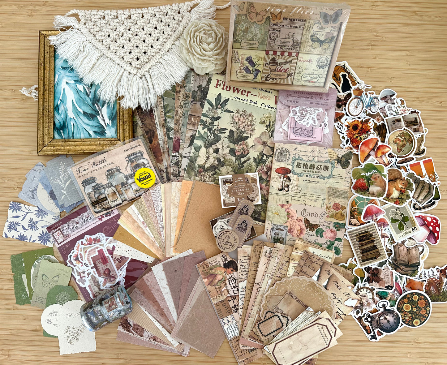 🍁🐌✨ KIT NATURALEZA VINTAGE✨🫎🍁