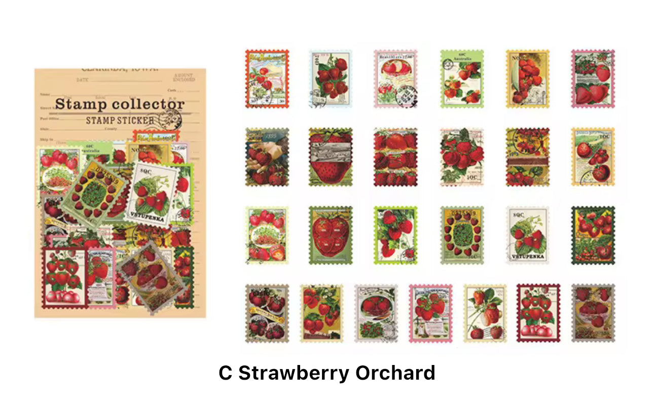 50 Stickers Timbres - Stamp Collector