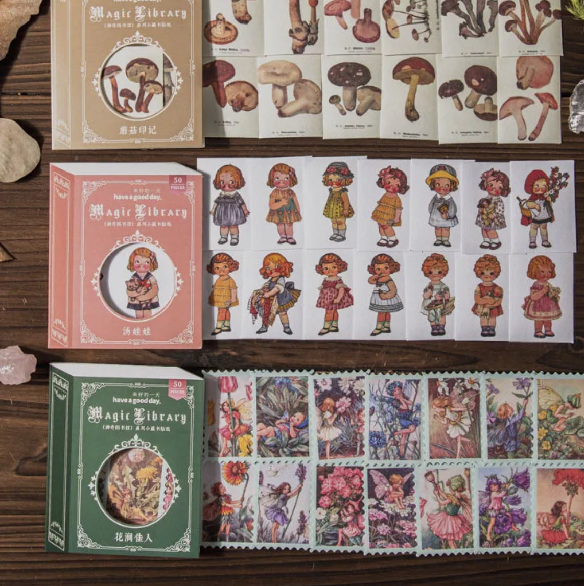 50 Stickers Magic Library