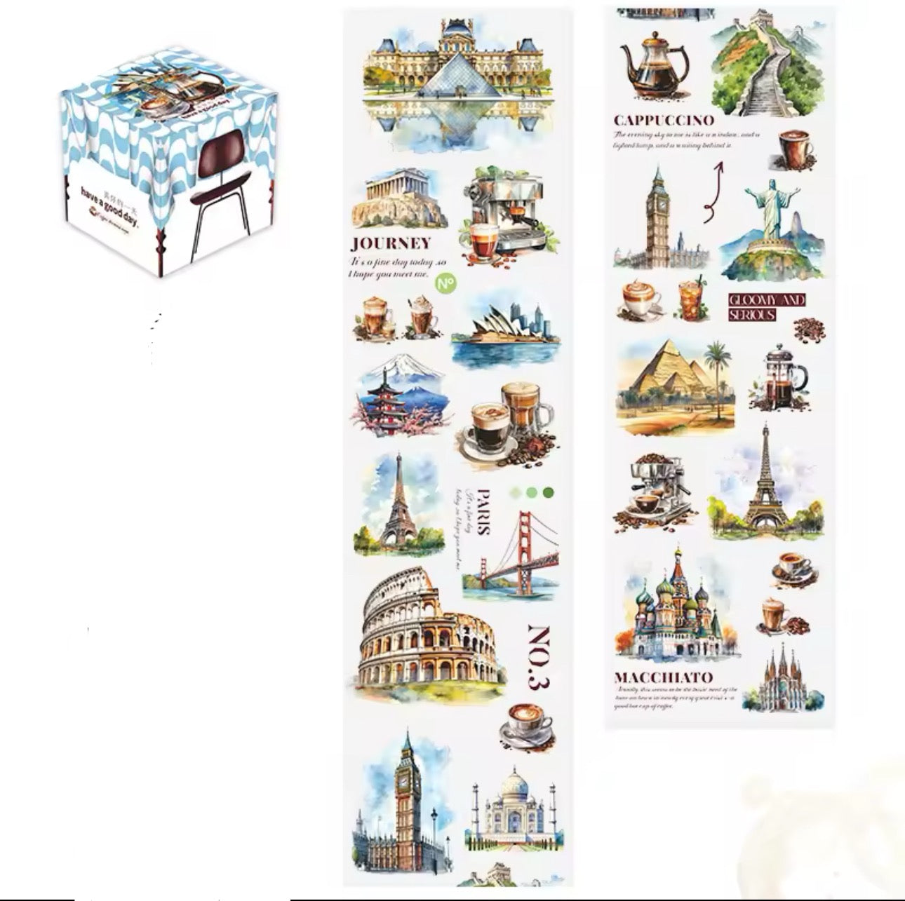 Washi Tape Ancho Café