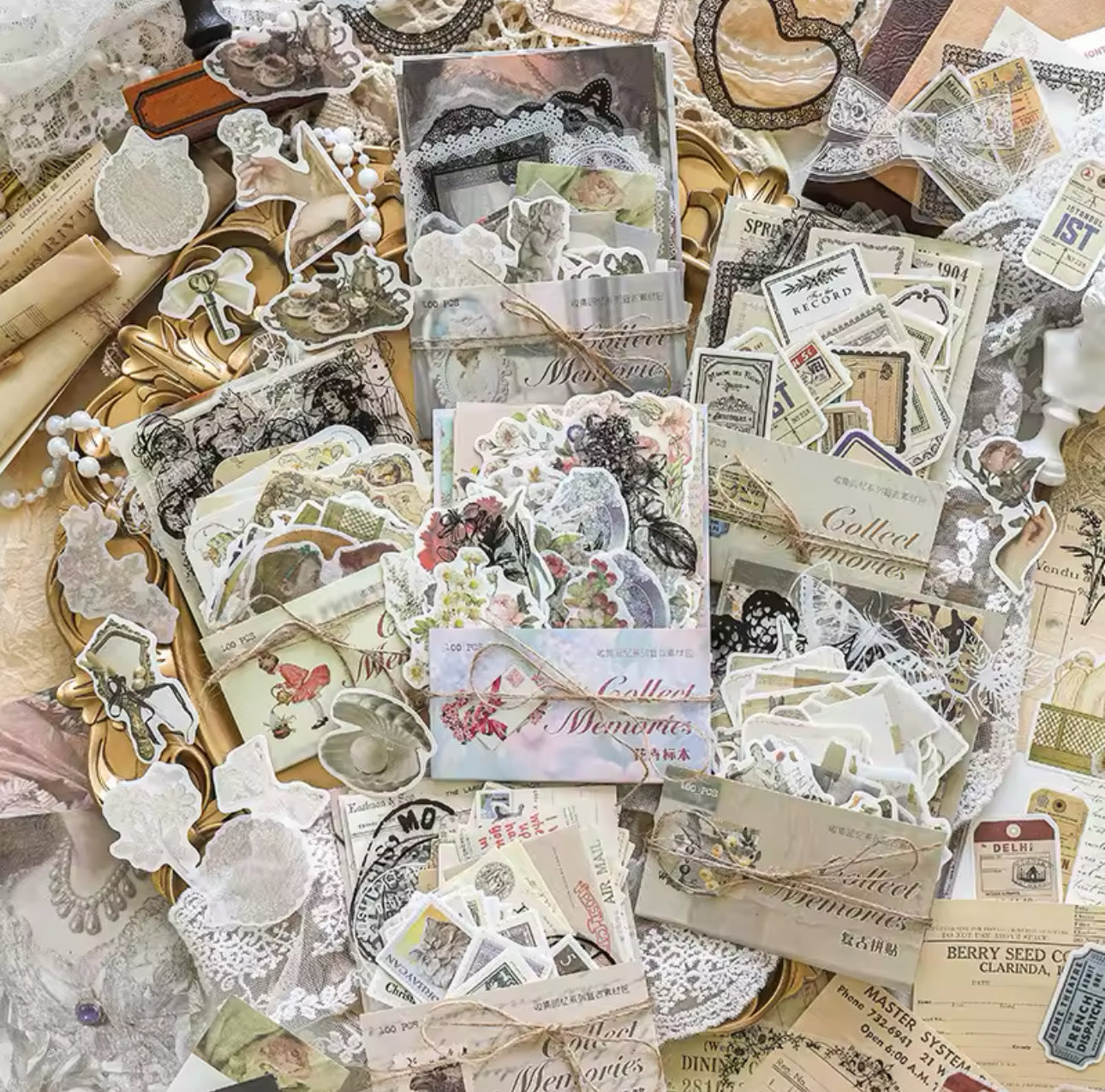 Kit 100 piezas Vintage
