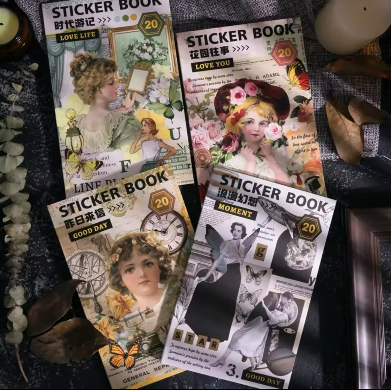 Libro de Stickers Vintage - 20 paginas