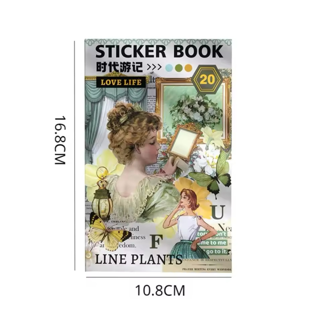 Libro de Stickers Vintage - 20 paginas