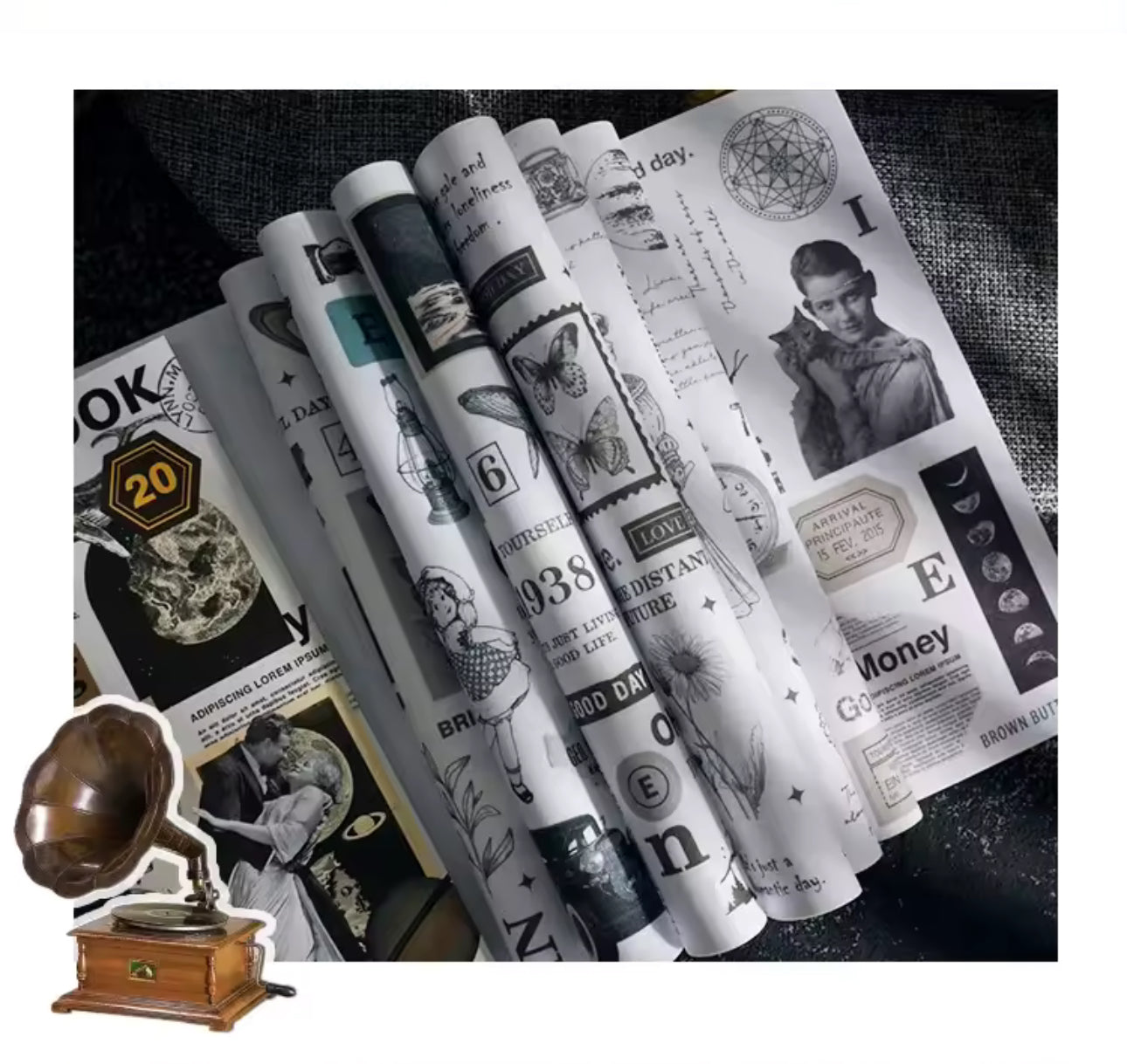 Libro de Stickers Vintage - 20 paginas