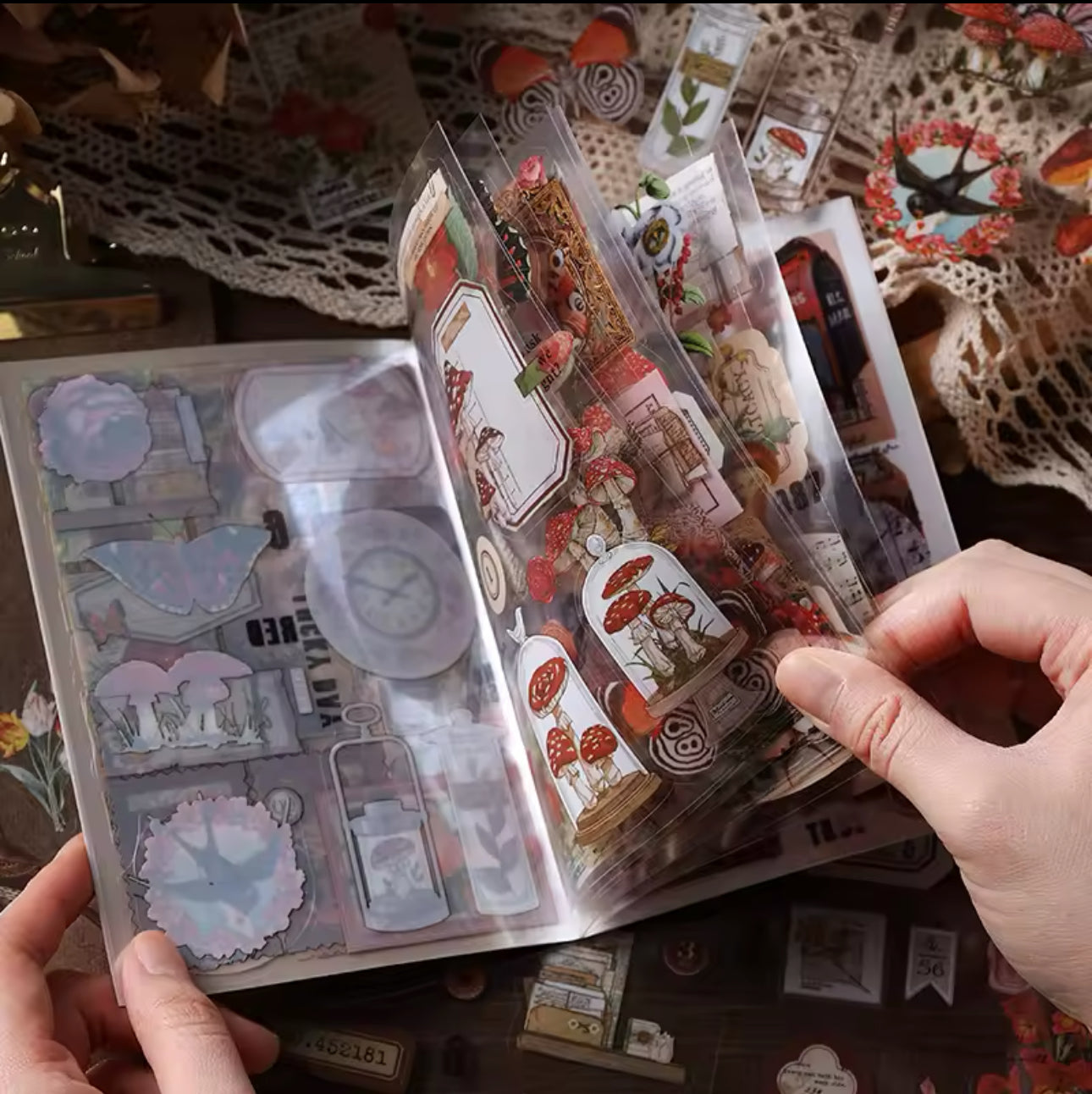 Libro de Stickers Vintage - 20 paginas