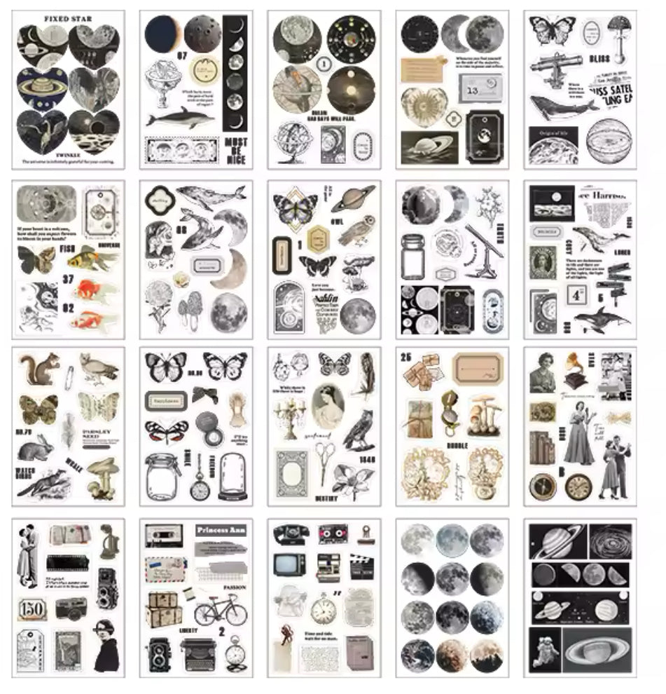 Libro de Stickers Vintage - 20 paginas