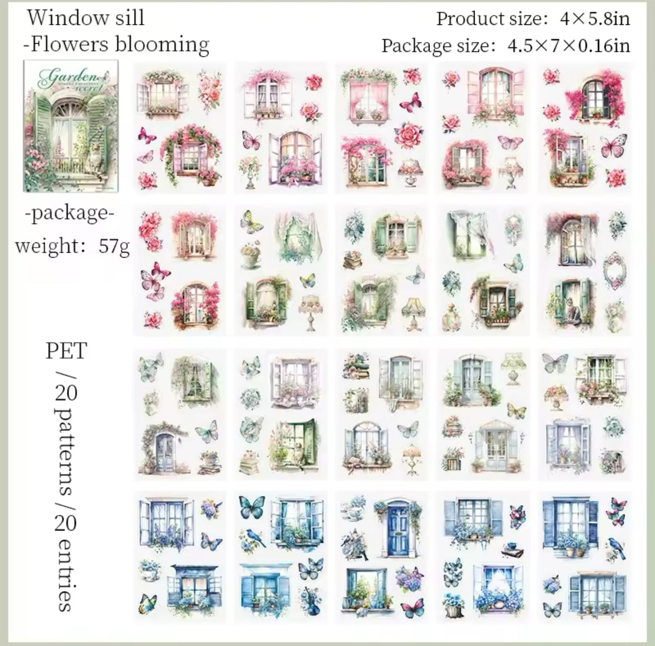 Libro de Stickers Garden - 20 paginas