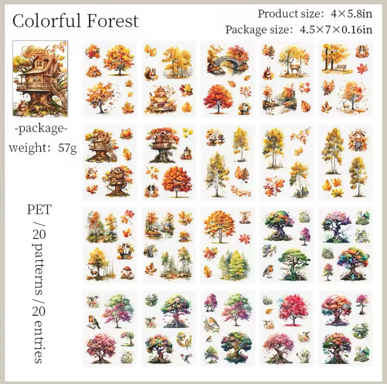 Libro de Stickers Garden - 20 paginas