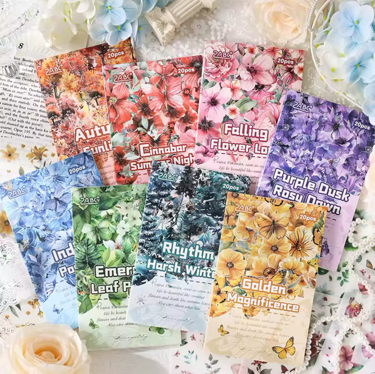 Libro de Stickers Flores - 20 paginas