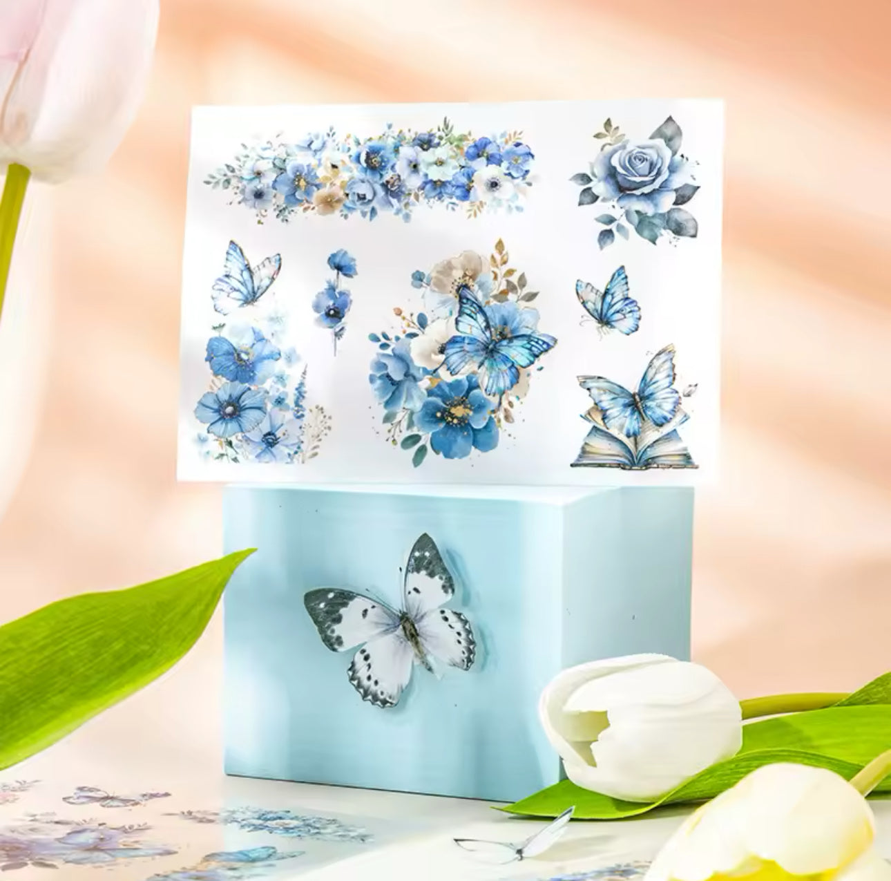Libro de Stickers Mariposas & Flores - 20 paginas