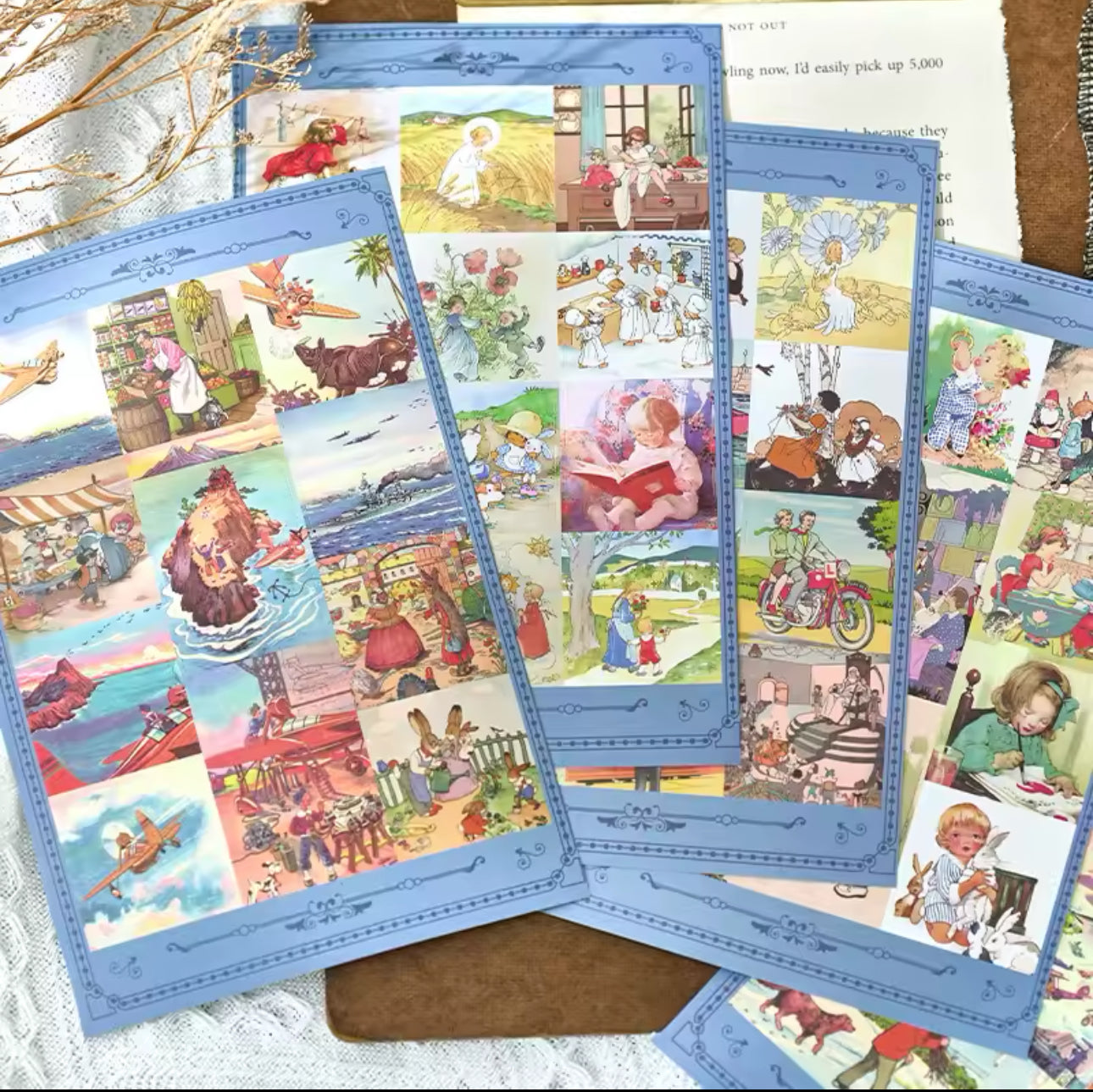 Libro de Stickers Grande Personajes Vintage - 20 paginas