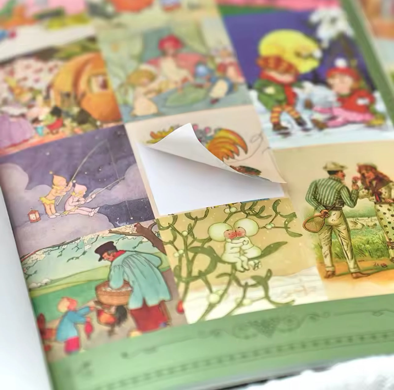Libro de Stickers Grande Personajes Vintage - 20 paginas