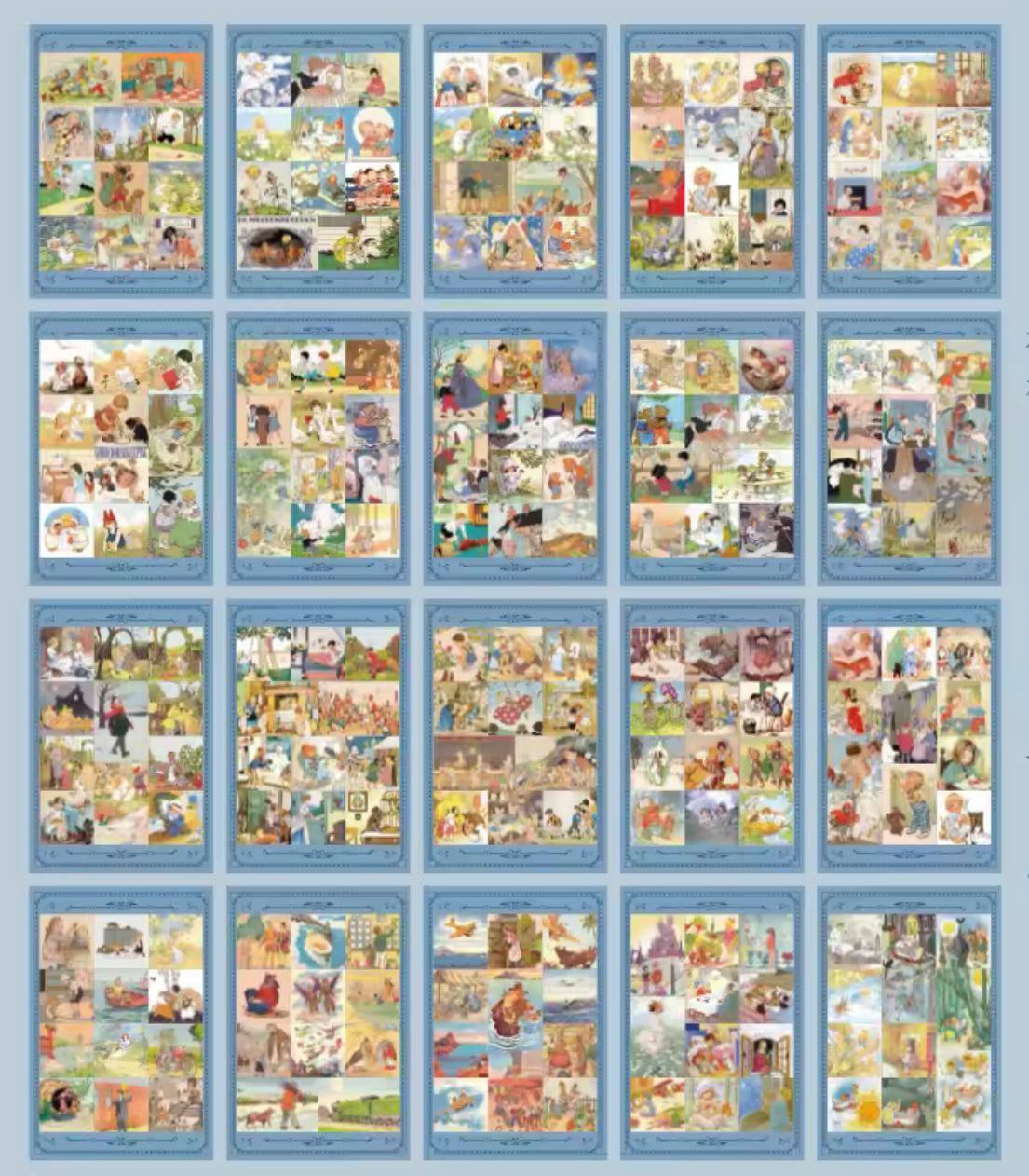 Libro de Stickers Grande Personajes Vintage - 20 paginas