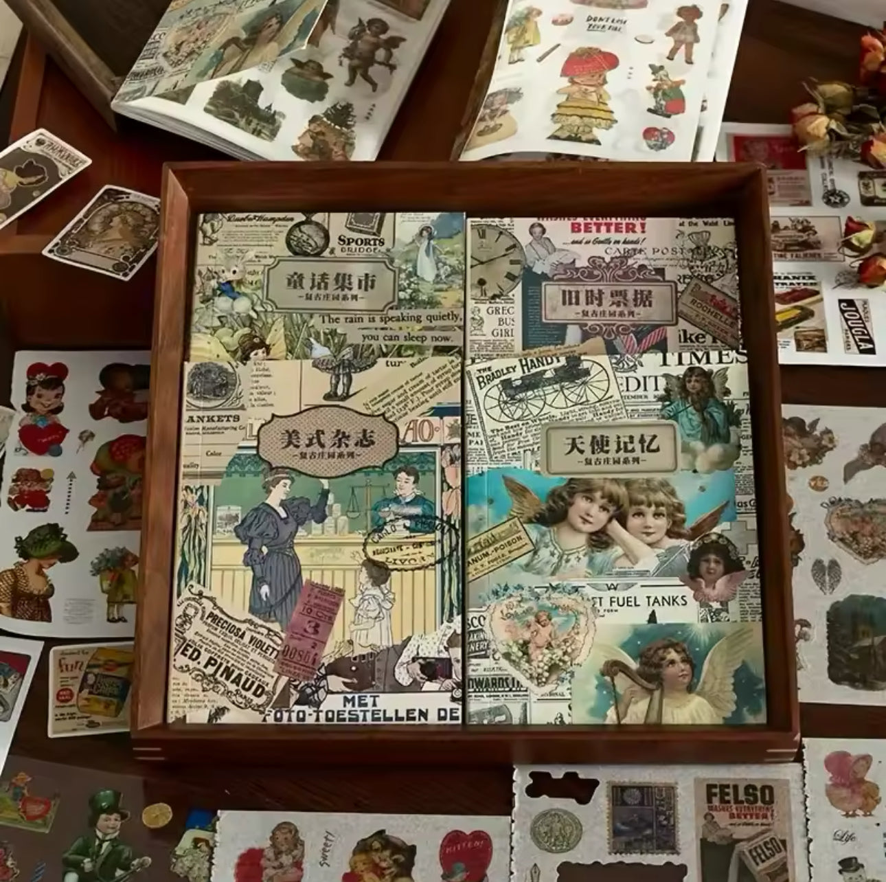 Libro de Stickers Vintage - 20 paginas