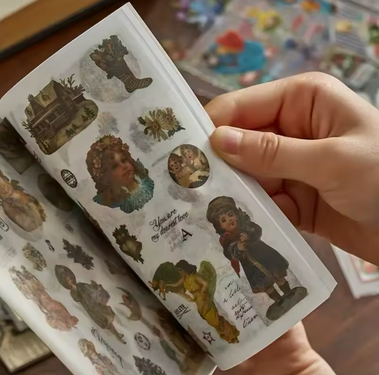 Libro de Stickers Vintage - 20 paginas
