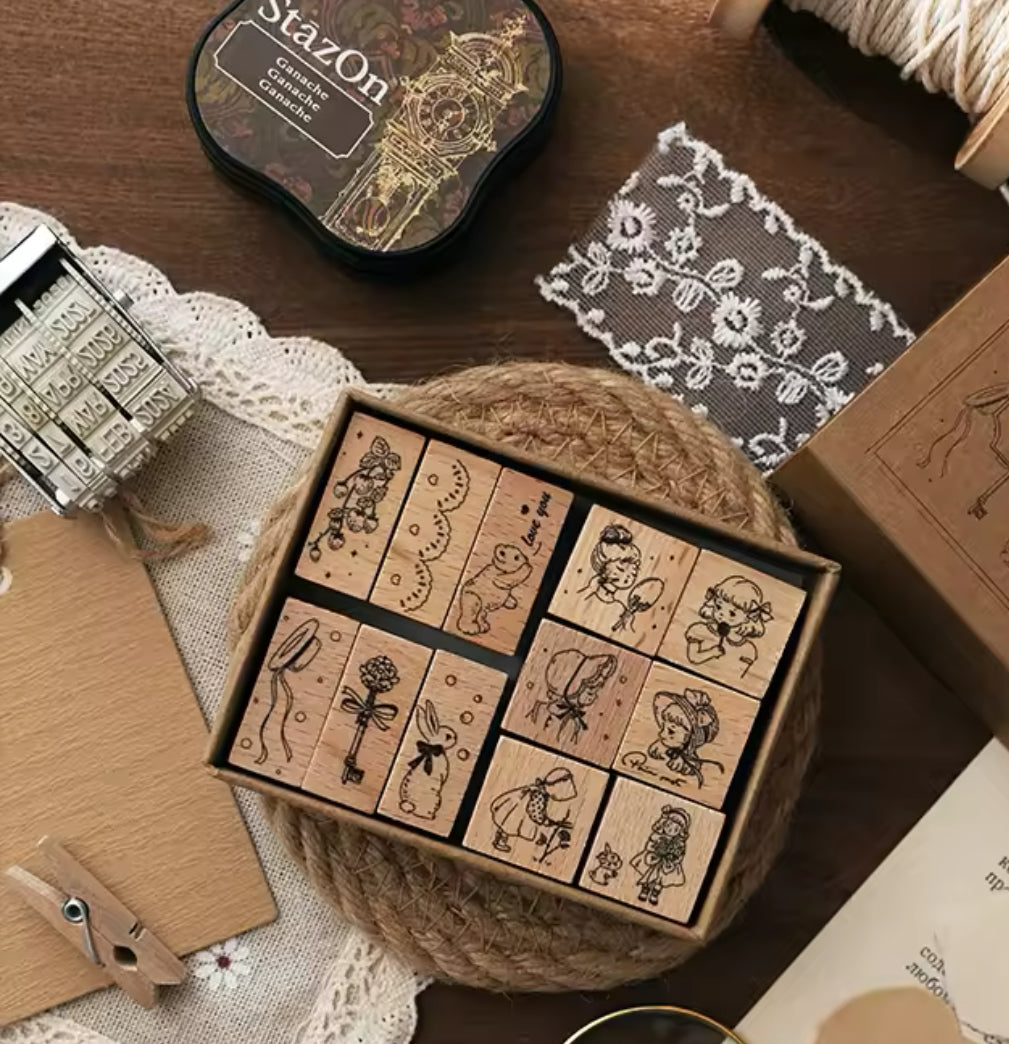 12 Sellos de madera