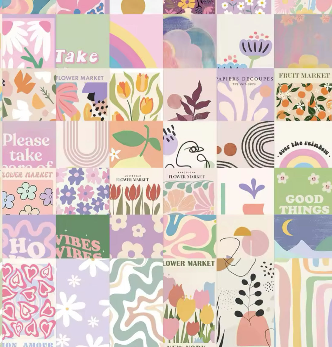 50 Stickers Vinil Rectangulares Pop