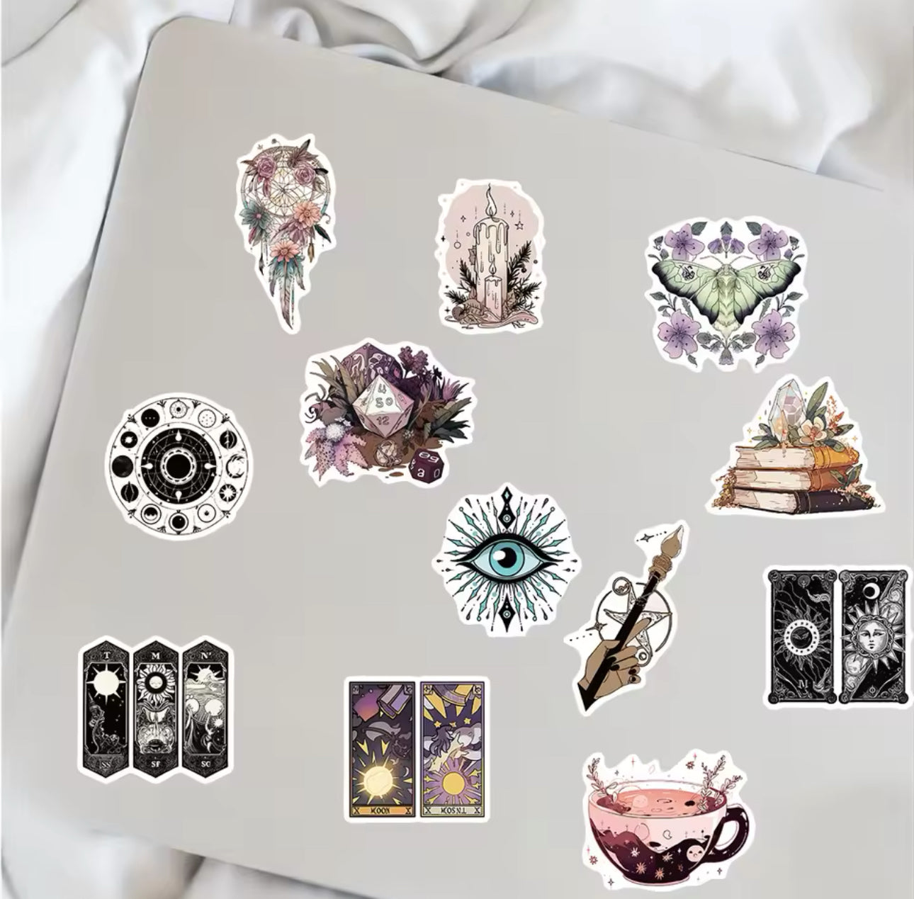 50 Stickers Vinil Misticos