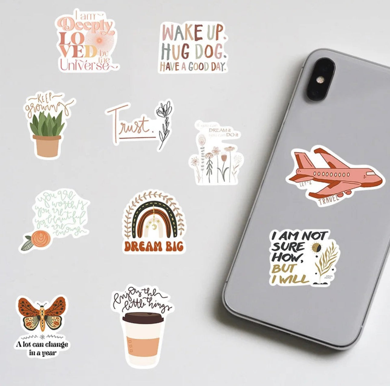 50 Stickers Vinil Boho