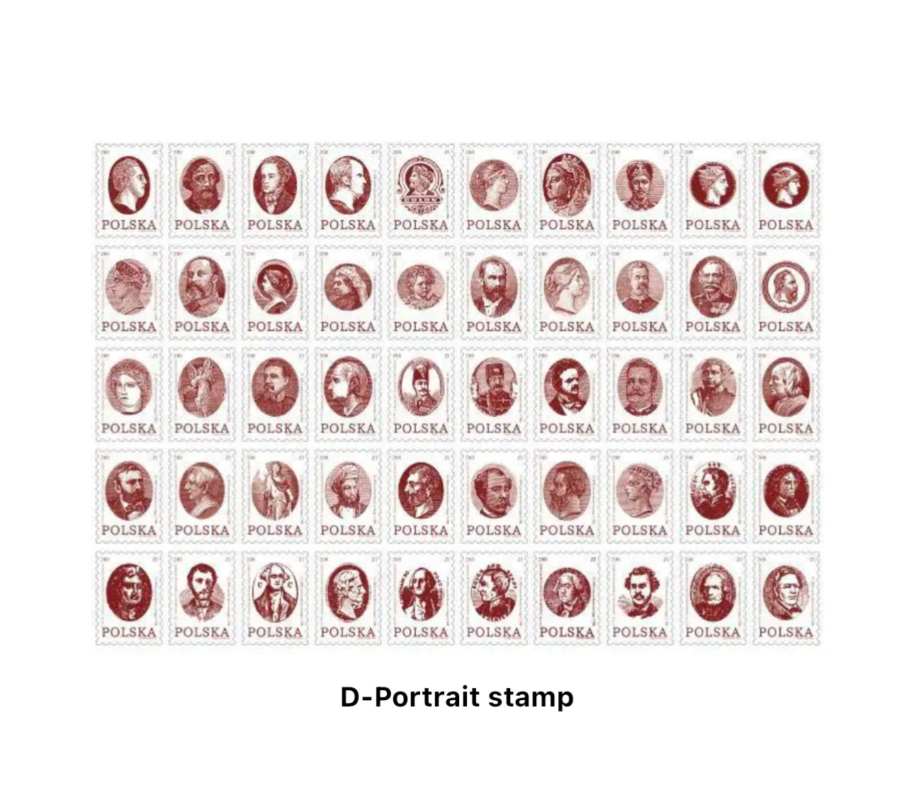 100 Stickers Timbres Vintage