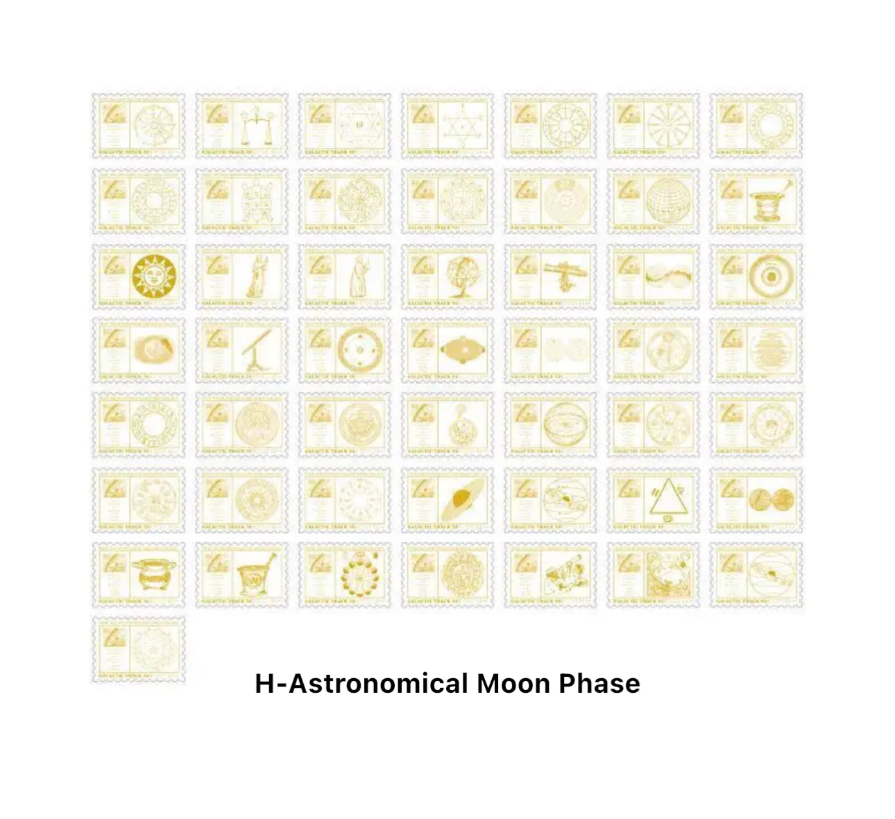 100 Stickers Timbres Vintage