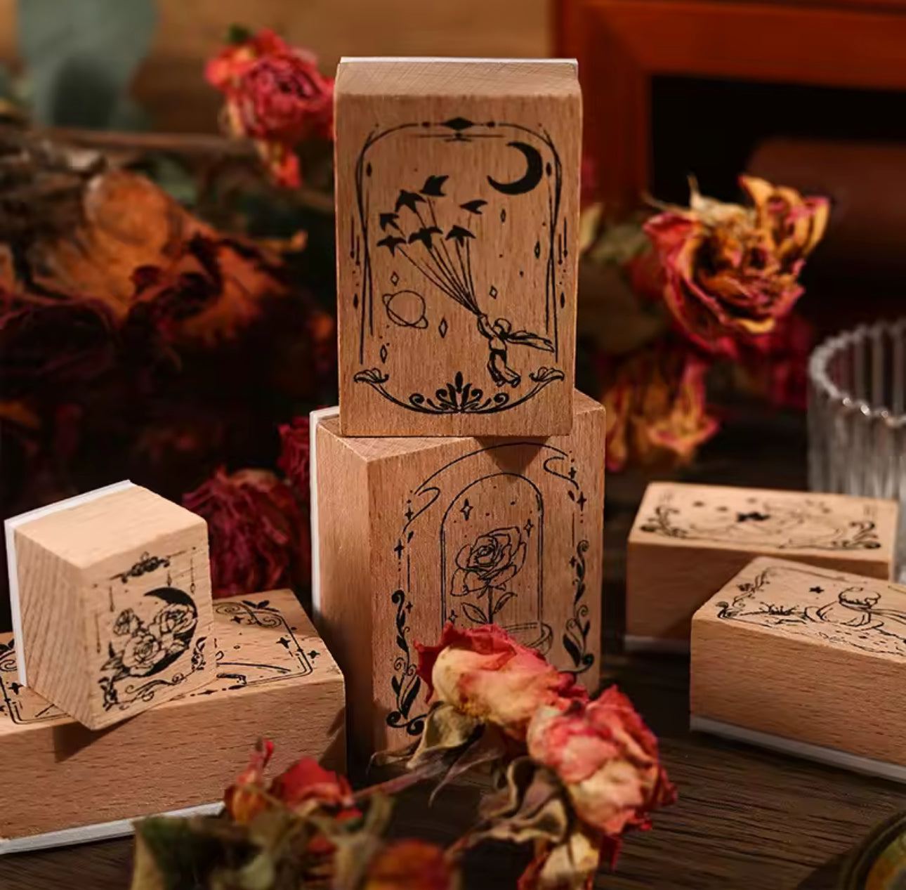 6 Sellos de Madera Le Petit Prince