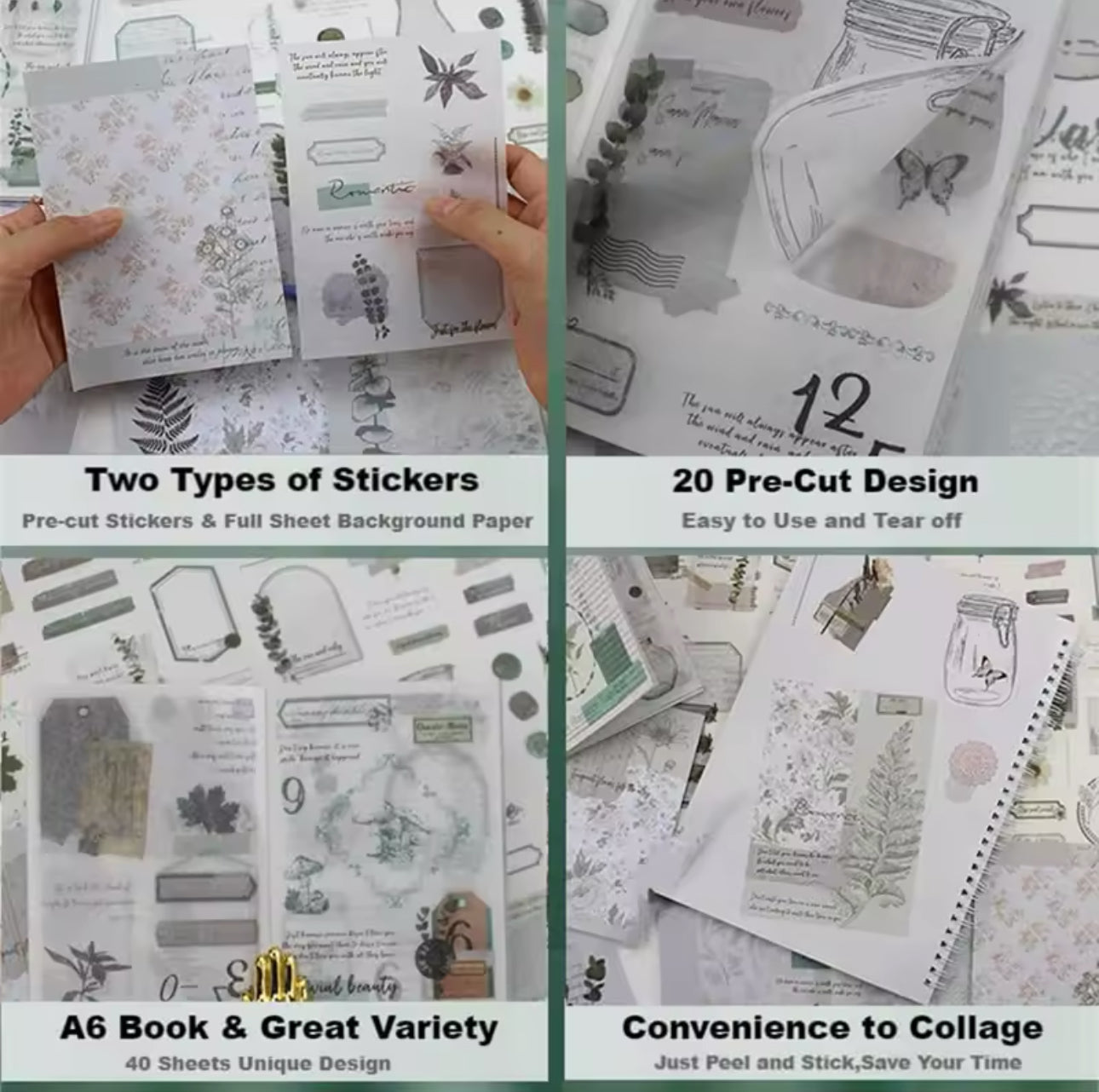 Libro de Stickers Sporadix Garden