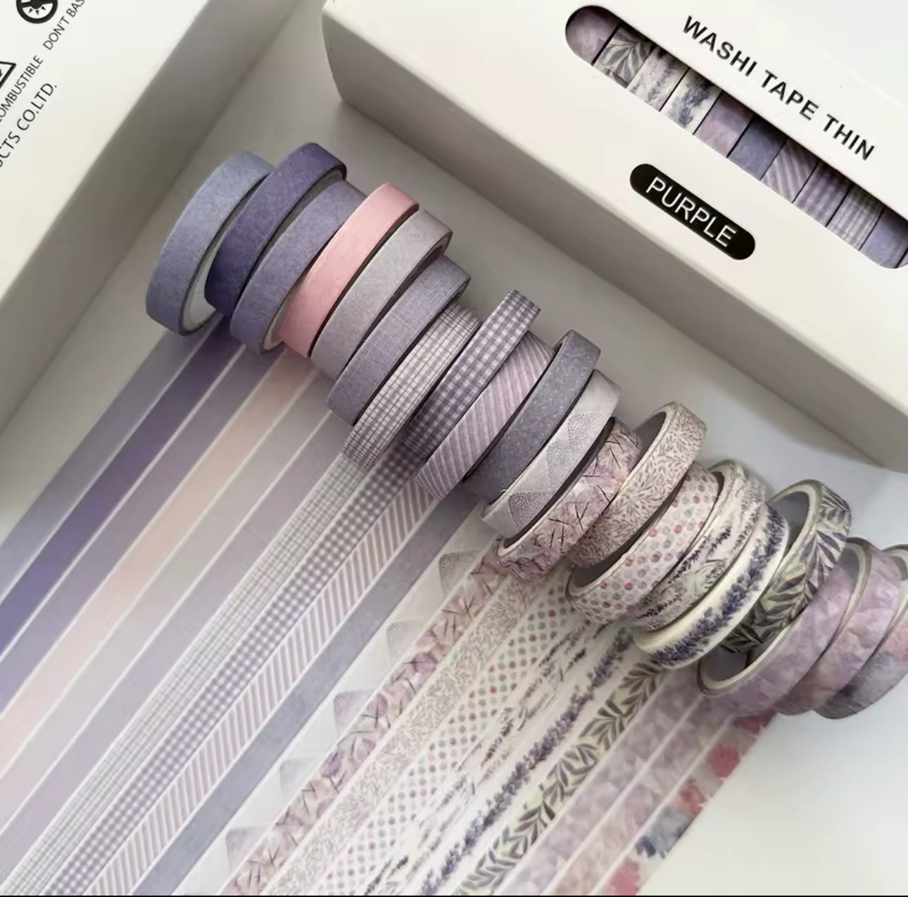 20 Washi Tapes Delgados