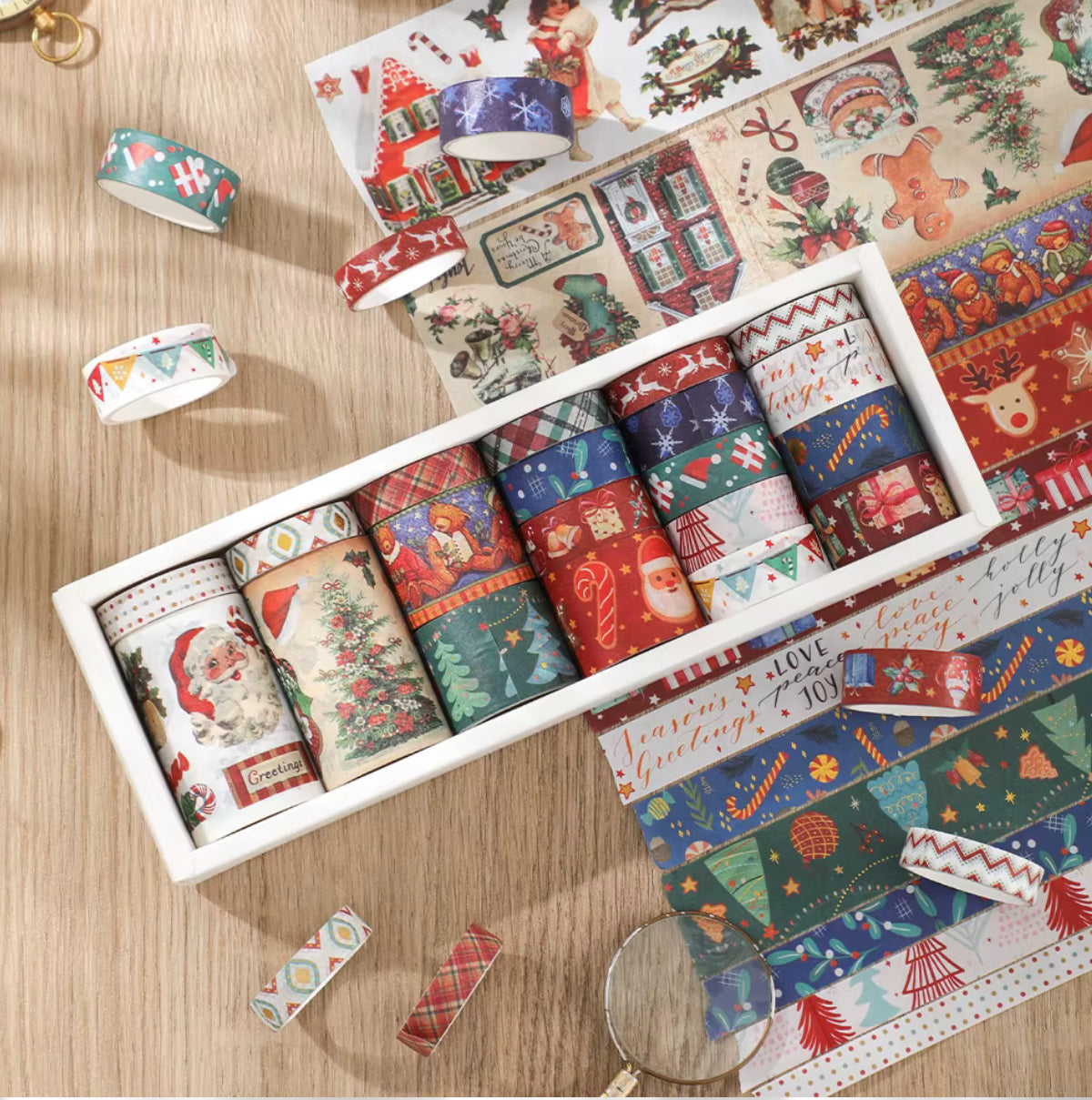20 Washi Tapes Navidad