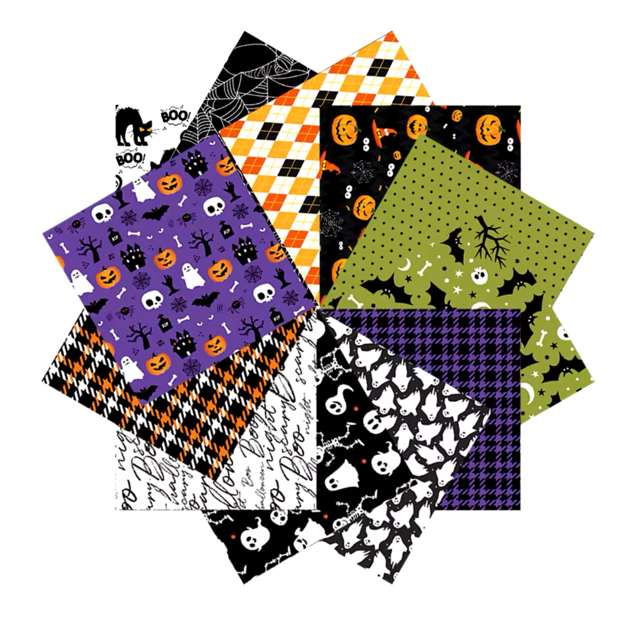 12 Papeles Cartulina Halloween