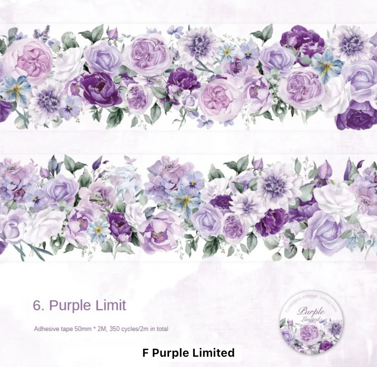 6 Rollos de Stickers Flores Hermosas