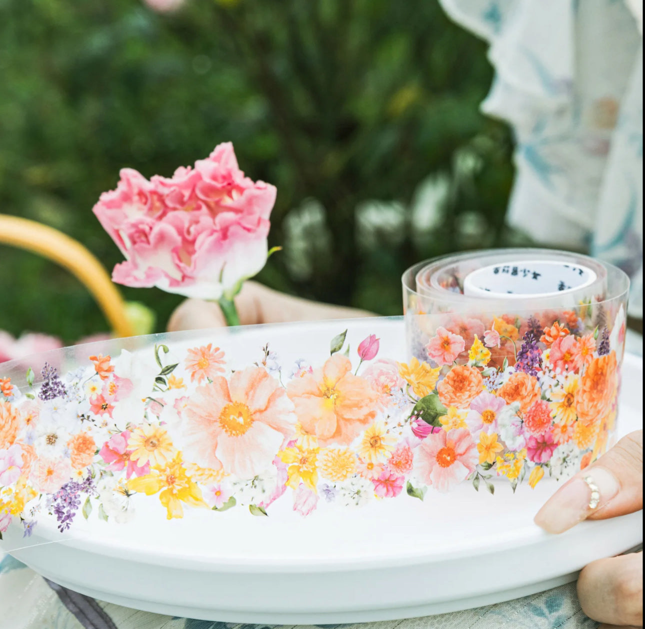 Washi Tapes Anchos Flores