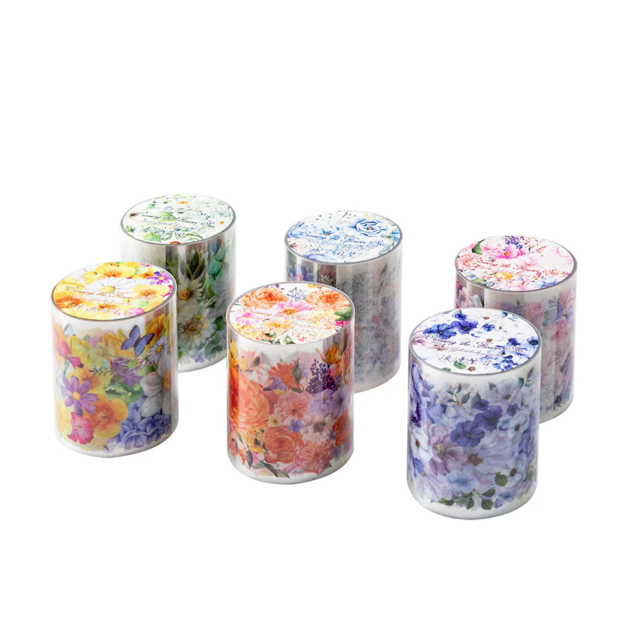 Washi Tapes Anchos Flores