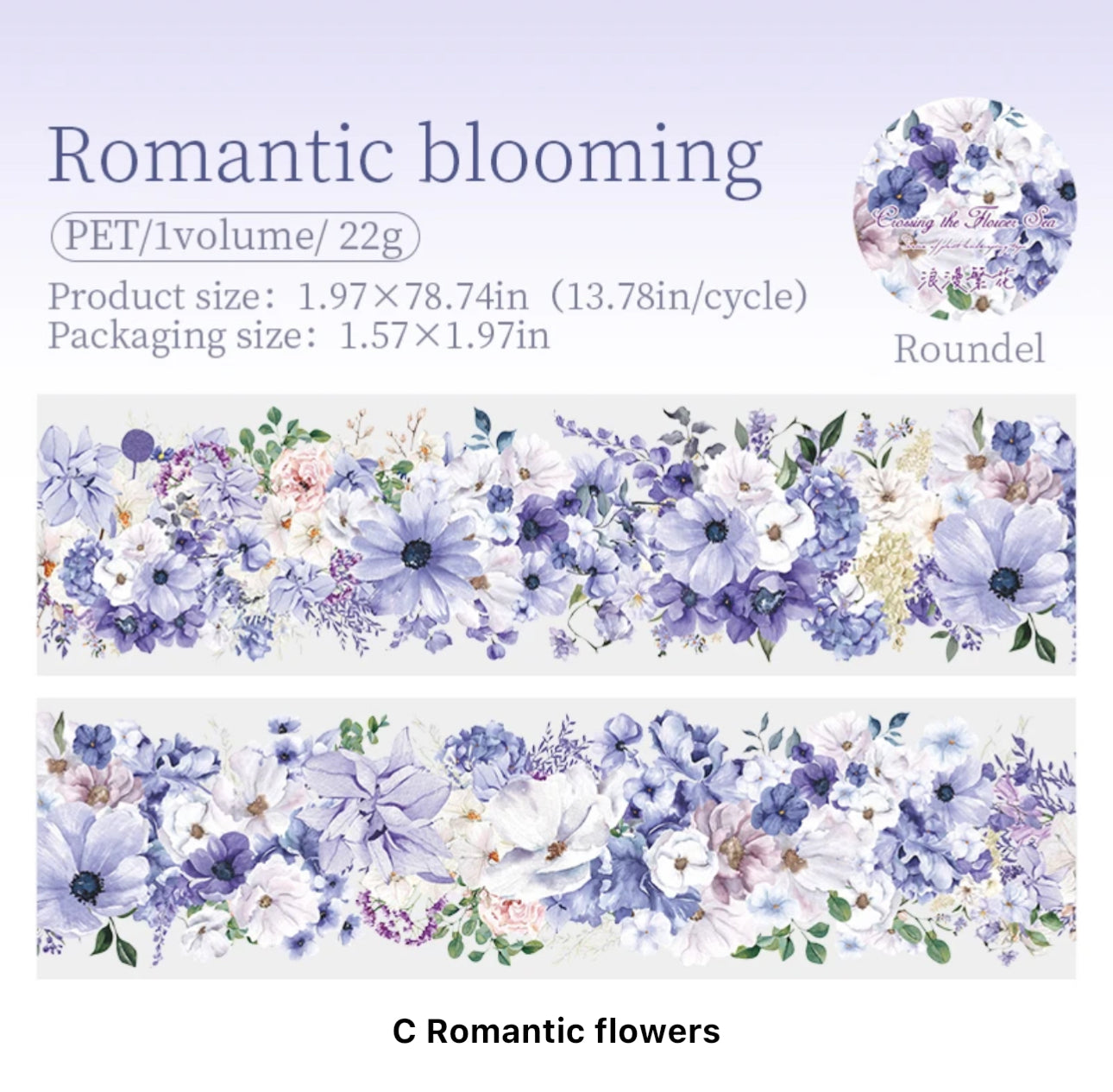 Washi Tapes Anchos Flores