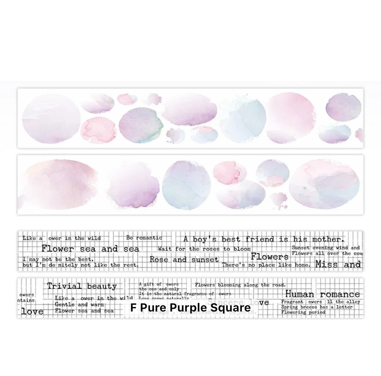 Washi Tapes Manchas acuarela & poemas