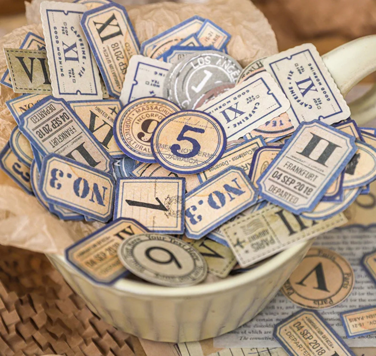 100 Stickers Past Events Palabras & frases