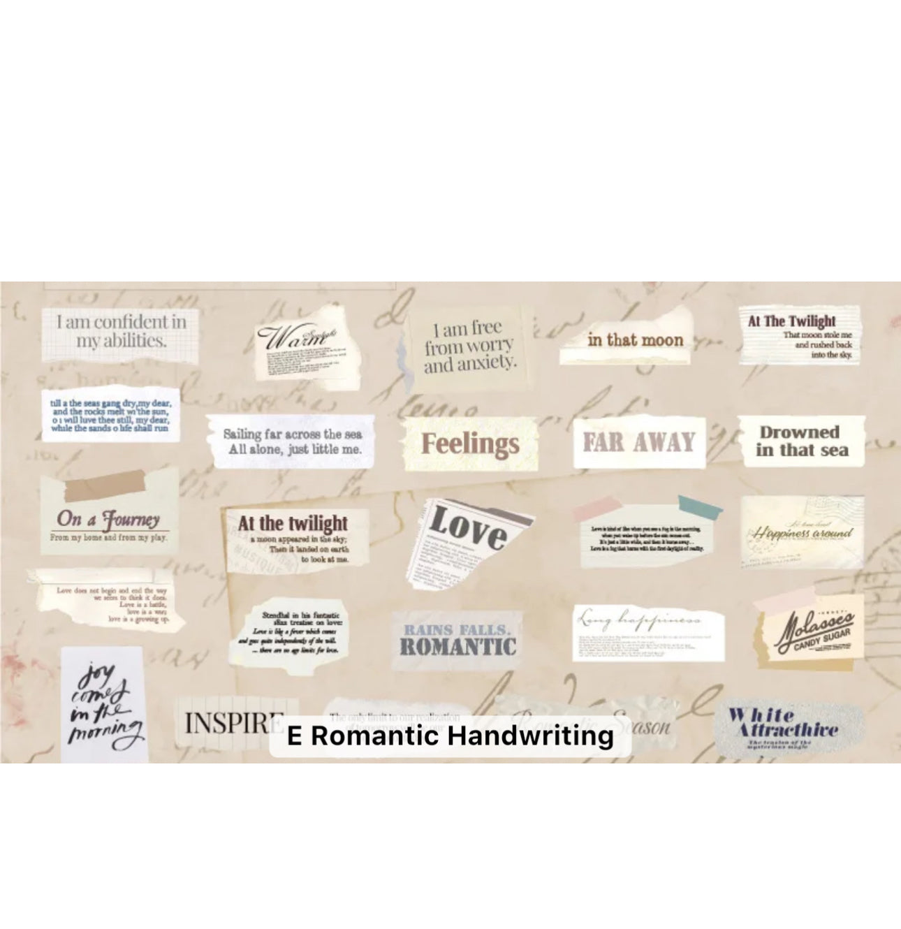 100 Stickers Past Events Palabras & frases