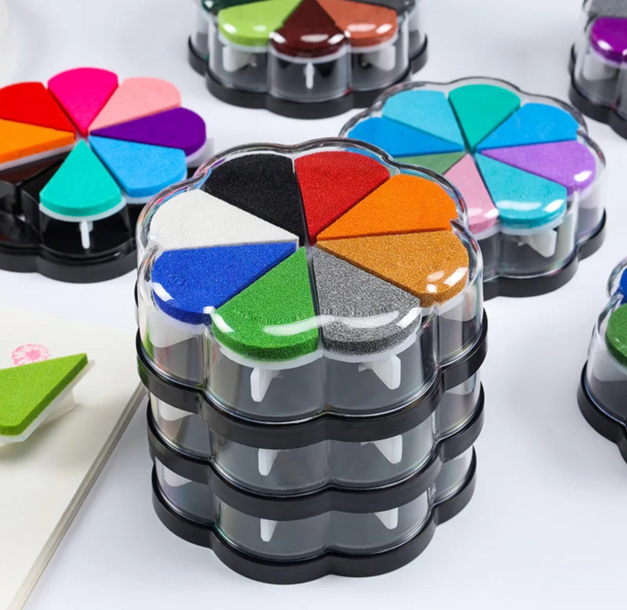 Flor Grande de 8 tintas