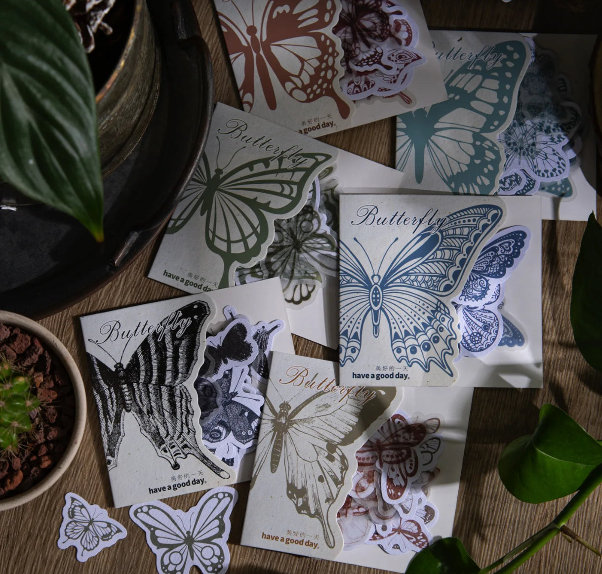 30 Stickers Mariposas