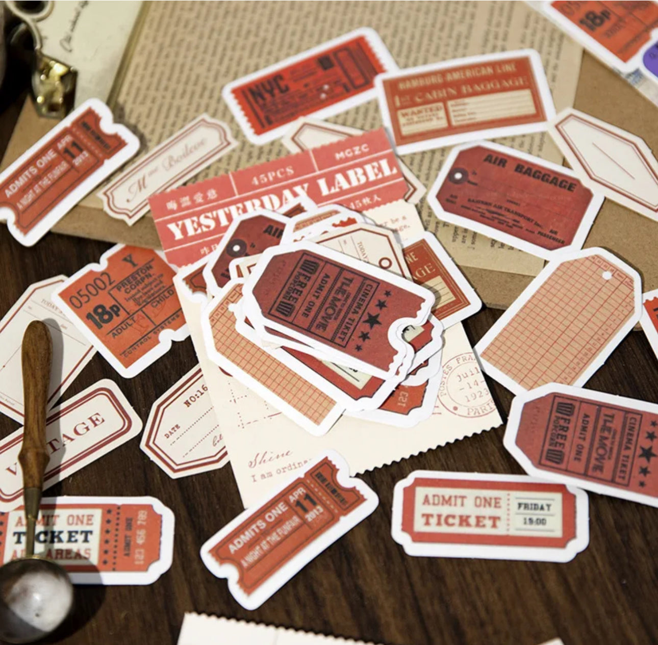 45 Stickers Etiquetas