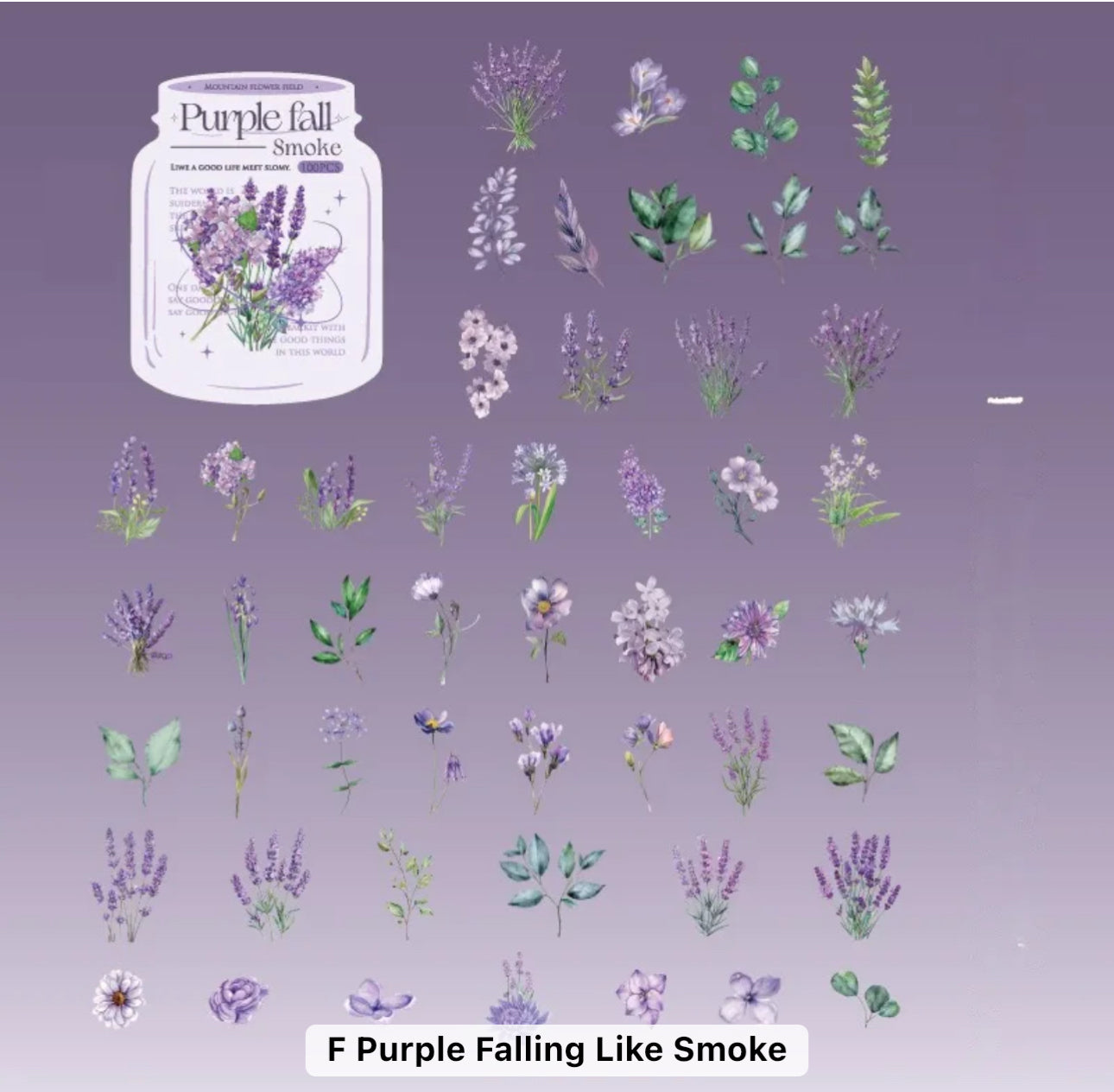 100 Stickers Flores