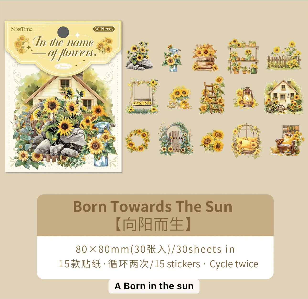 30 Stickers Jardin
