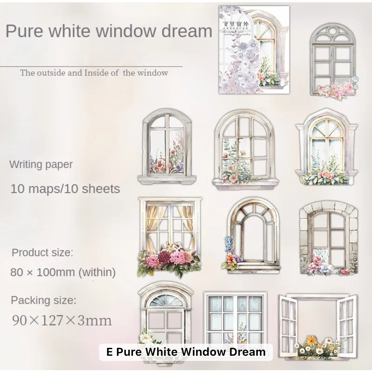 10 Ventanas de cartulina