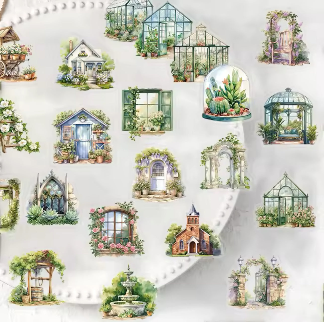 50 Stickers Jardin