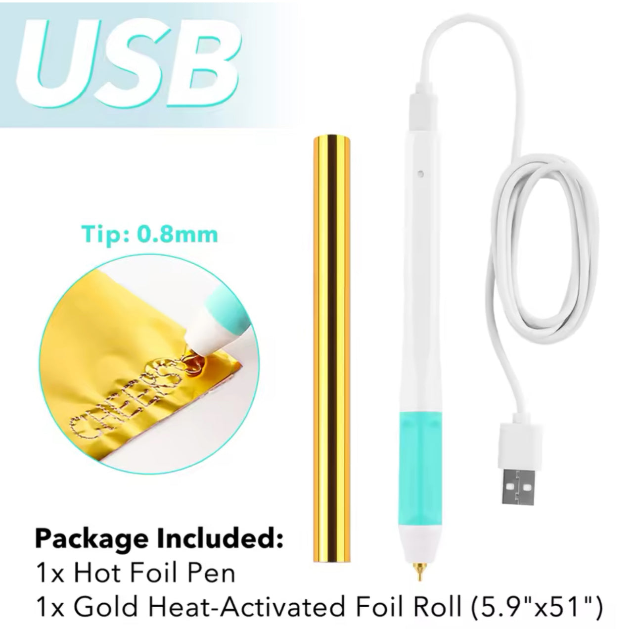 Maquina para realizar detalles foil dorado